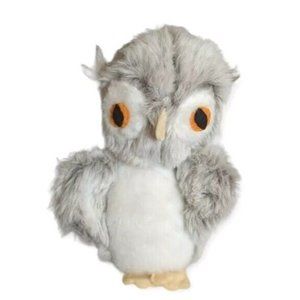 Owl Plush Bird Felt Eyes Stuffed Animal Kitschy Odd Cottagecore Vtg 9" Handmade?